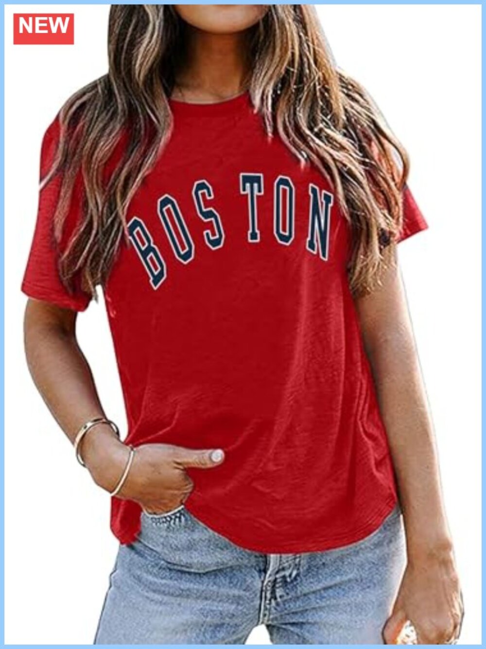 Graphic Letter Print Short Sleeve Crew Neck T-Shirt Casual Summer Top Women's